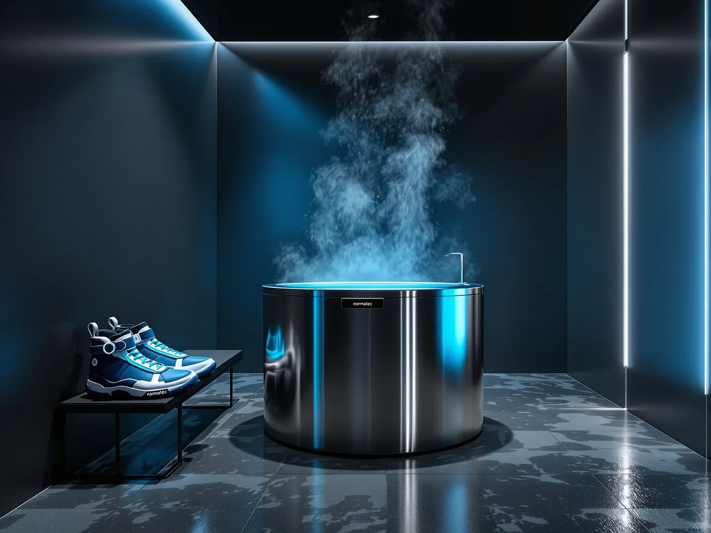 Cold plunge and recovery suite at NeoFit Performance